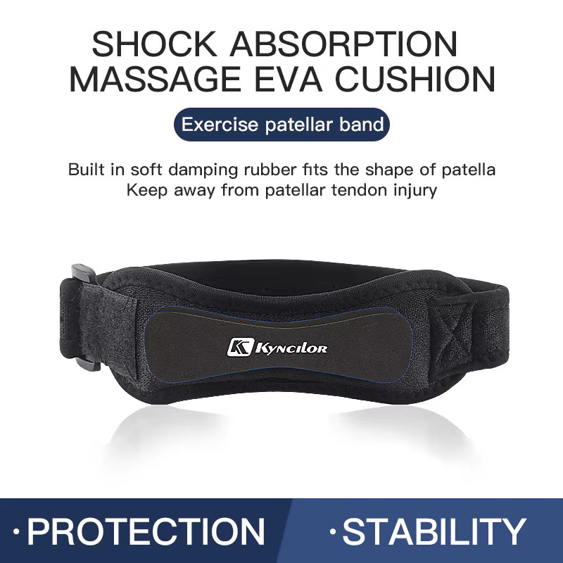 1 Piece Knee Patellar Tendon Knee Support Strape Brace Adjustable Shock Absorpti