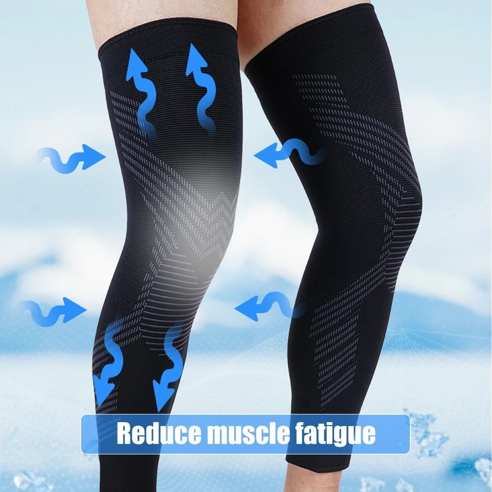 1/2PCS Compression Leg Sleeve Full Length Knee Support for Sports Gym