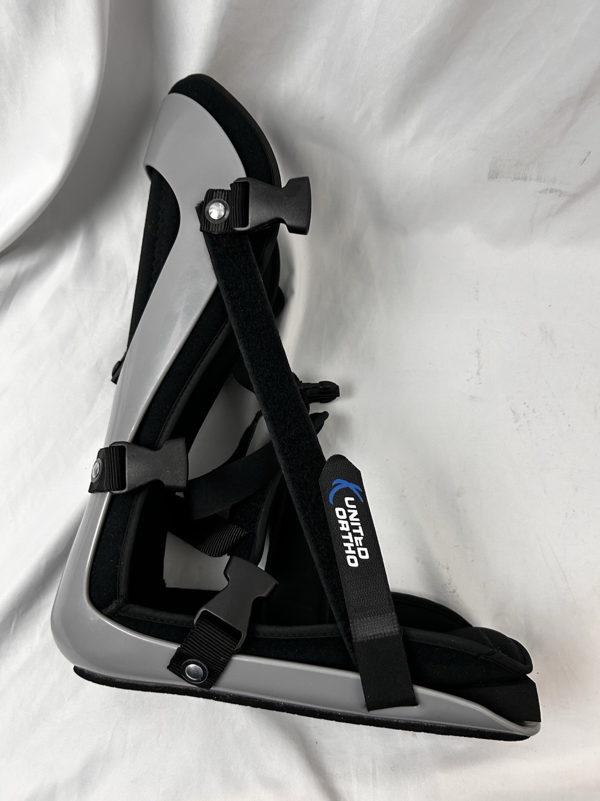 United Ortho Ankle Foot Orthosis AFO Brace Size Large Black Gray Support Splint