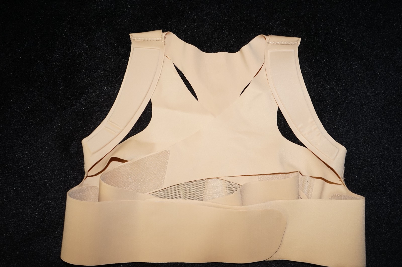 Luxumach Back brace tan stretchy XL for women new open package