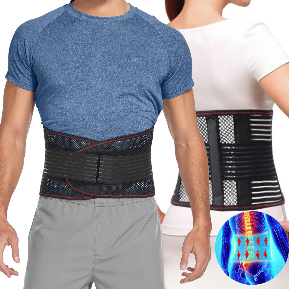 Lower Back Brace Herniated Disc Lumbar Support Belt Pain Relief Women/Men Girdle
