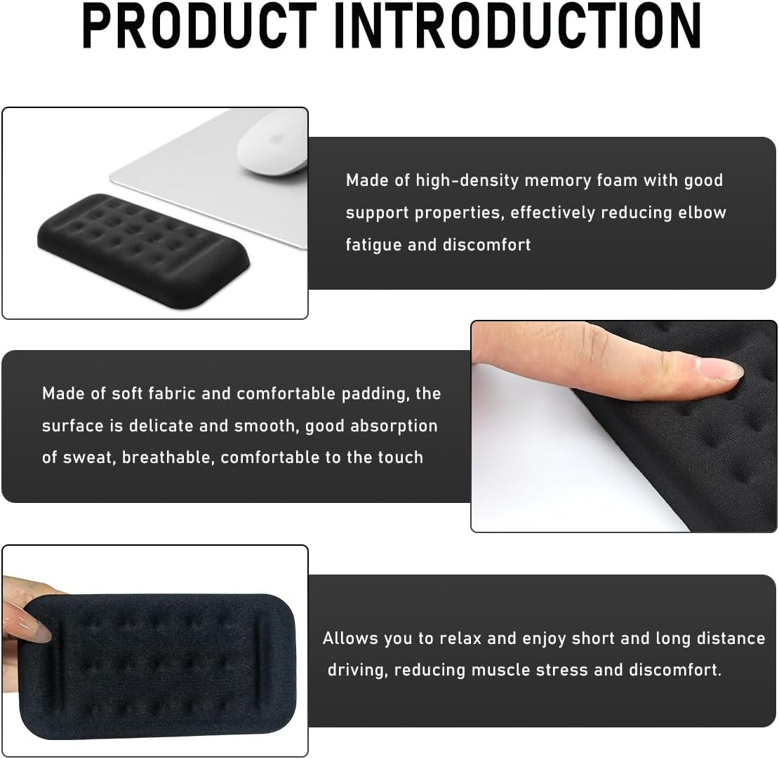 2 PCS Arm Rest Elbow Pads for Car, 5.1″ × 2.6″ Vehicle Door Thigh Support Arm…