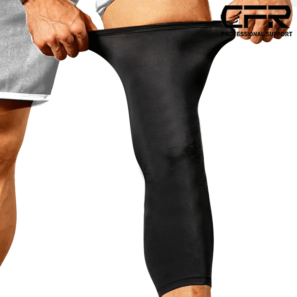 Leg Brace Thigh High Compression Sleeve Socks Support Gym Pain Relief Men Women