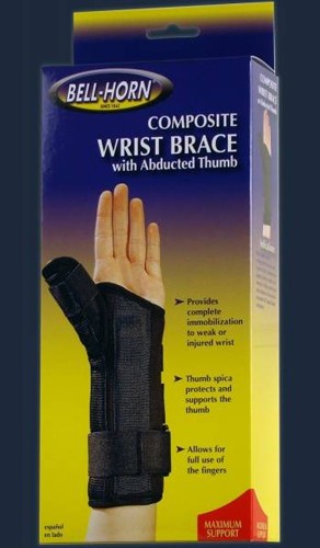 DJO Bell-Horn Composite Wrist Brace w/ Abducted Thumb Right Large – Gamekeepers/