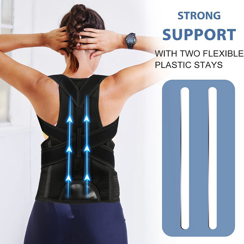 Adjustable shoulder brace, back Lumbar Support belt, Posture Corrector men women
