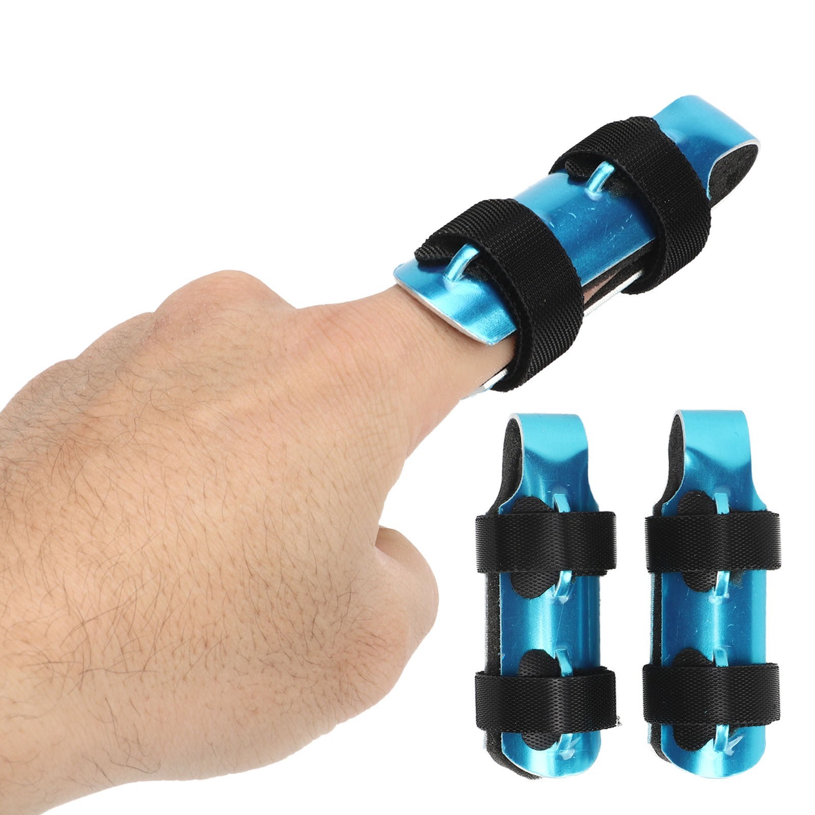 ♡ M 2Pcs Metal Finger Splint Breathable Finger Support Brace For Arthritis