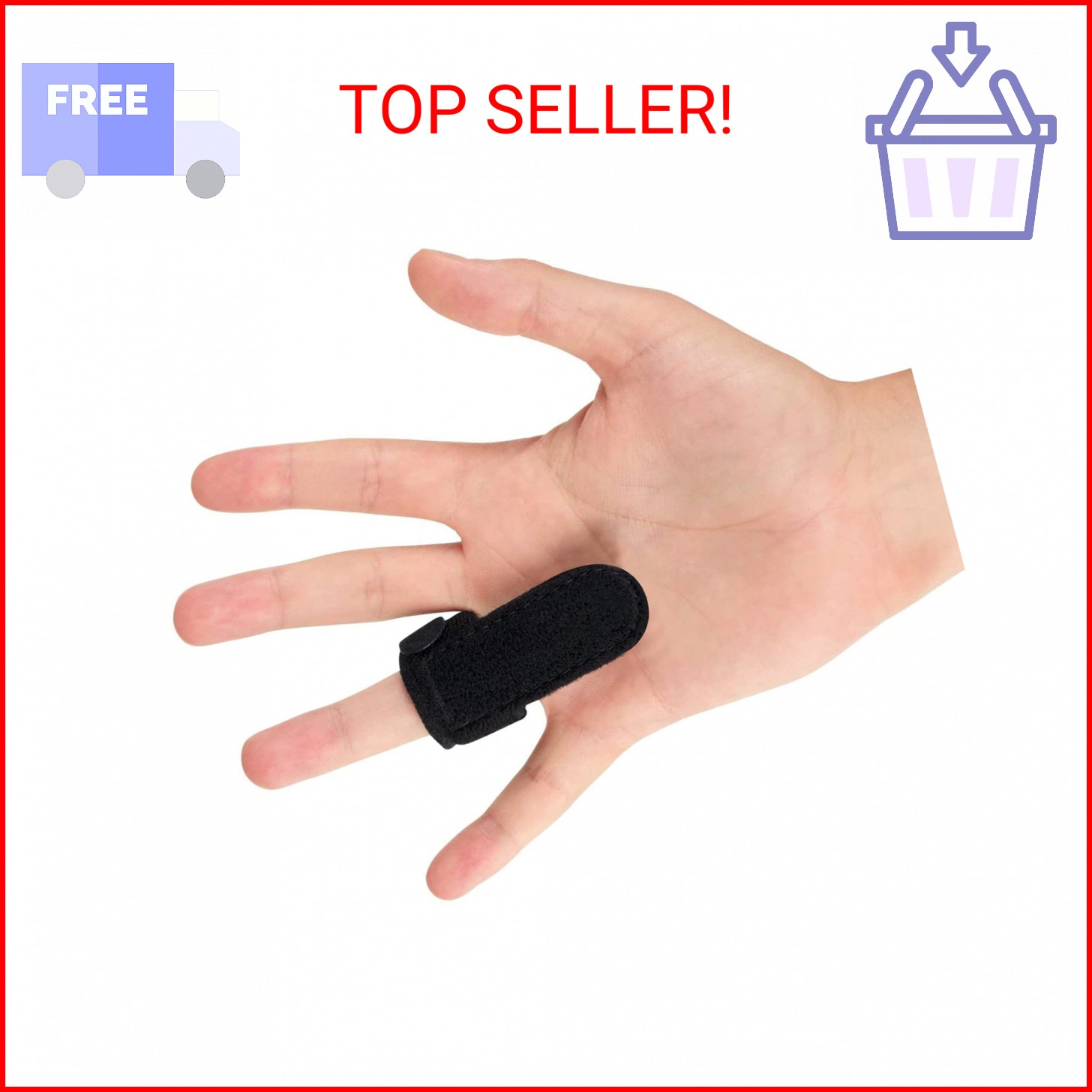 CTR BAND Trigger Finger Splint – Support Brace for Middle, Ring, Index, Thumb an