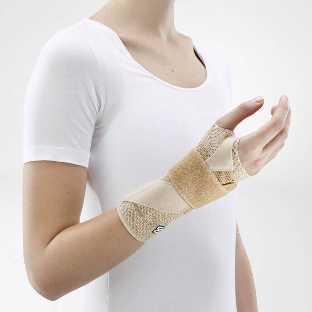 Bauerfeind Tendinitis Wrist Brace Manutrain Beige Right Beige