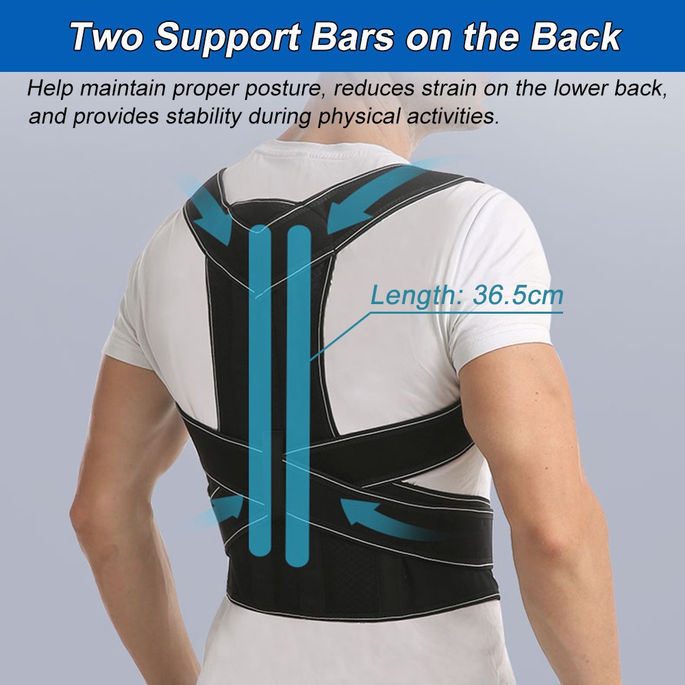 Adjustable Lumbar Lower Back Support Belt Brace Posture Corrector Straightening