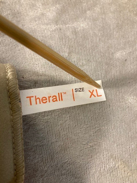 Arthritis Gloves X-Large FLA Therall Beige One Pair Fits 10.75″ -11.5″ Excellent