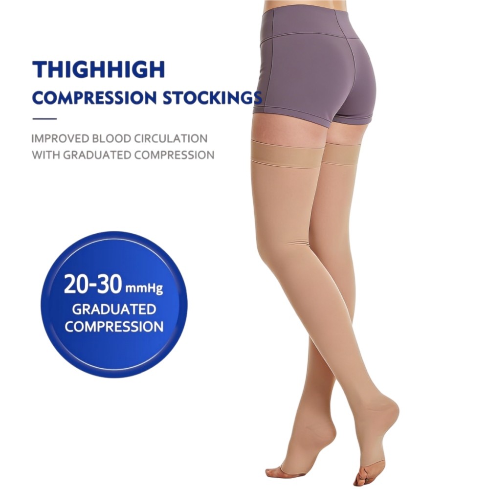 Thigh High Medical Compression Socks 20-30 mmHg Stockings DVT Varicose Women Men