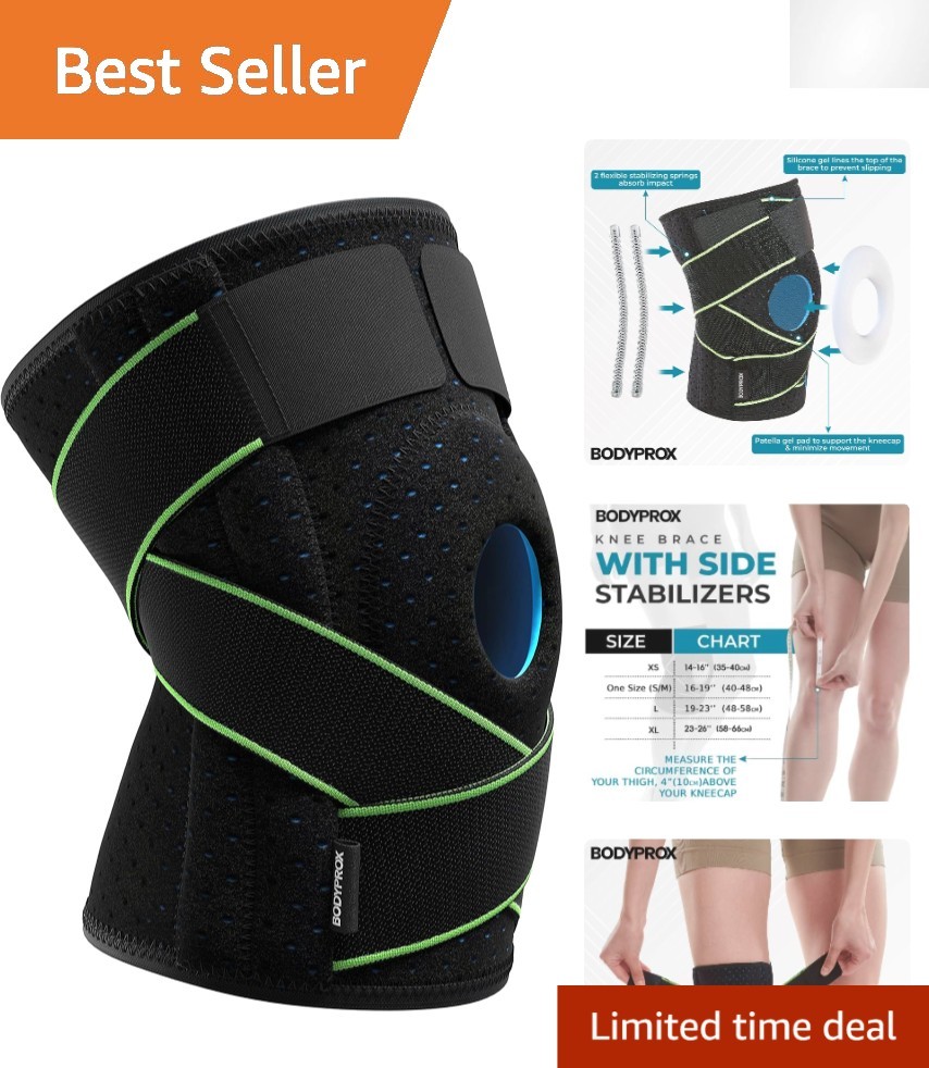 Breathable Knee Brace with Adjustable Straps & Patella Gel – Small/Medium