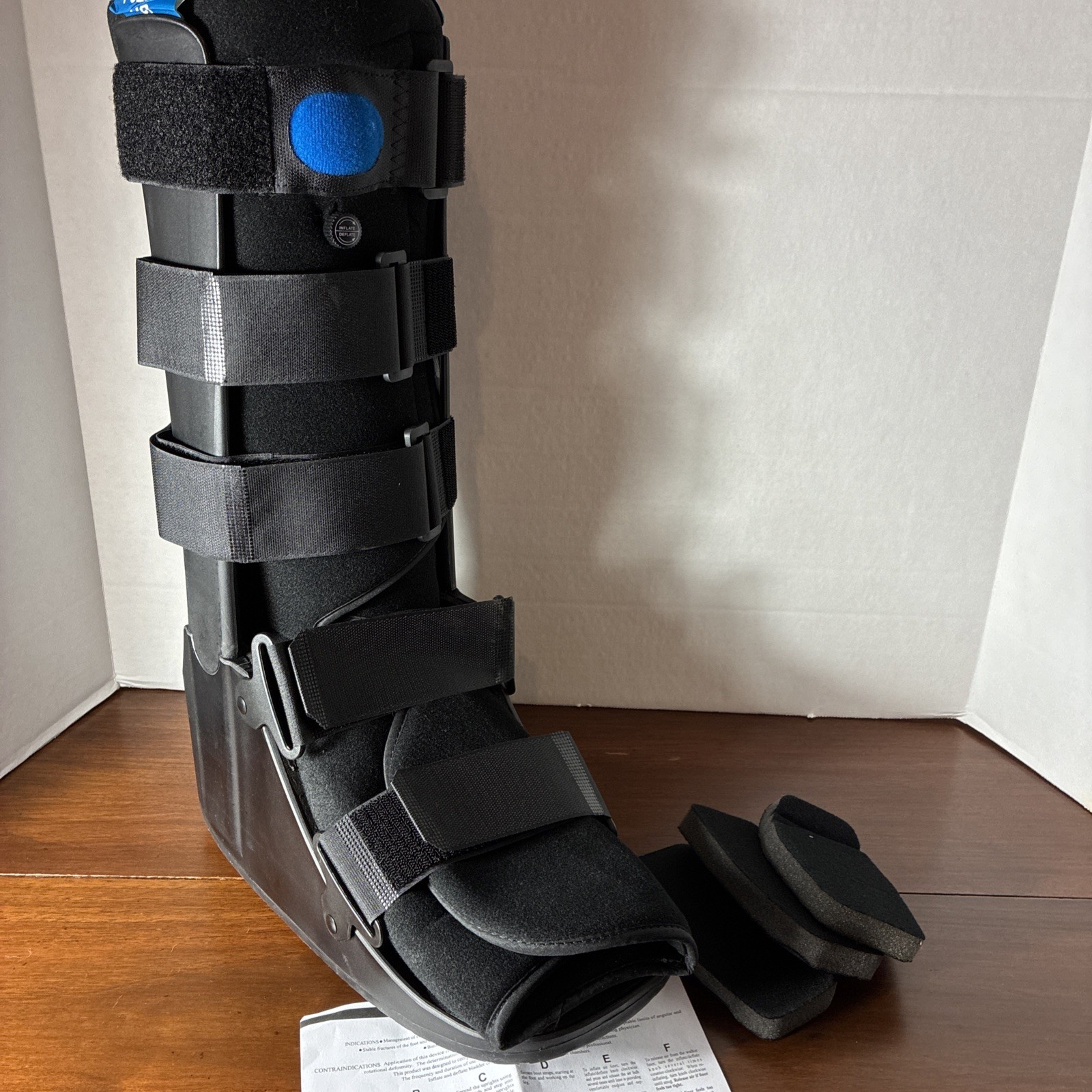 Pneumatic Walker Brace Boot Size XL 18” High Adjustable New Sprain Injury
