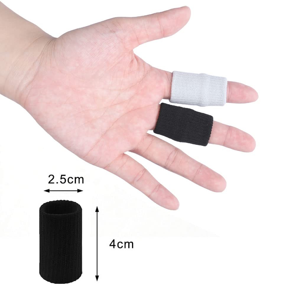 20 Pcs Elastic Thumb Finger Sleeves Protectors for Relieving Pain Arthritis