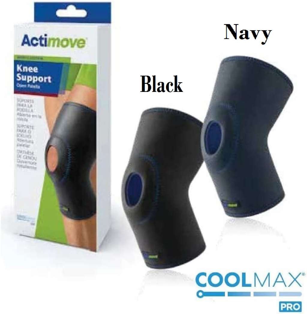Actimove Sports Edition Knee Support Open Patella (Navy) Large
