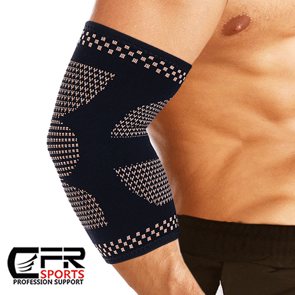 Copper Tennis Elbow Brace Support Arthritis Tendonitis Arm AC Joint Pain Strap
