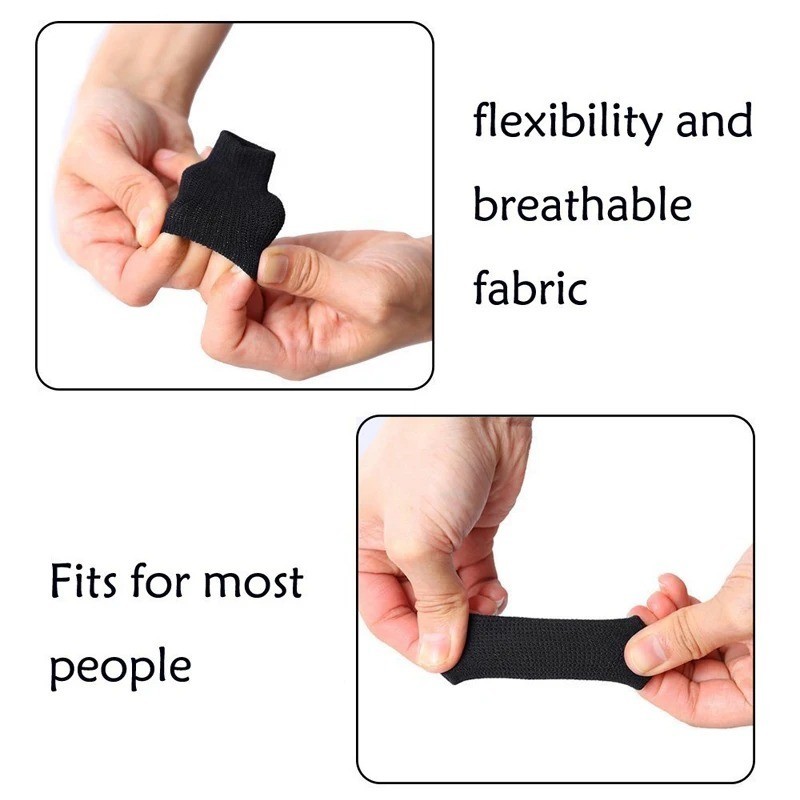 10PCS Finger Thumb Brace Splint Support Sleeve Elastic Breathable Pain Relief