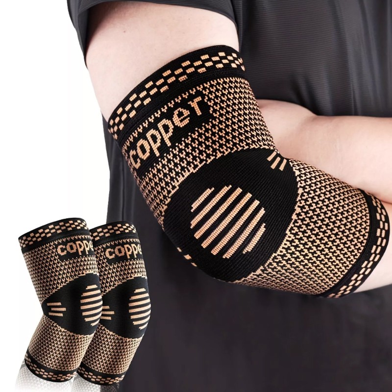 Terrioo 1Pair Versatile Fitness Exercise Elbow Brace Compression Sleeves