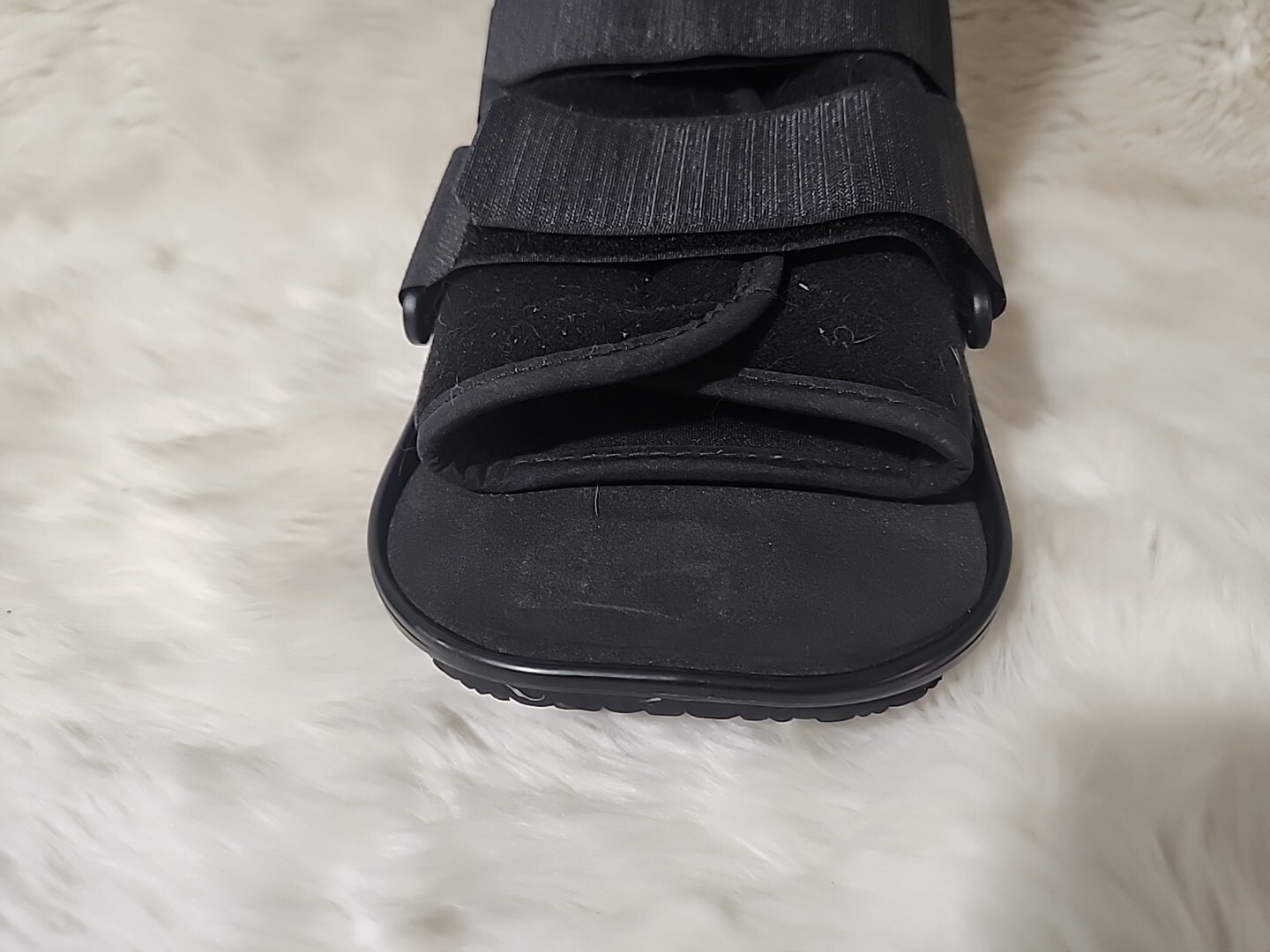 Darco Body Armor Walker Boot w/ Square Toe Guard 18″ Tall Cushion Air Liner Sz 1