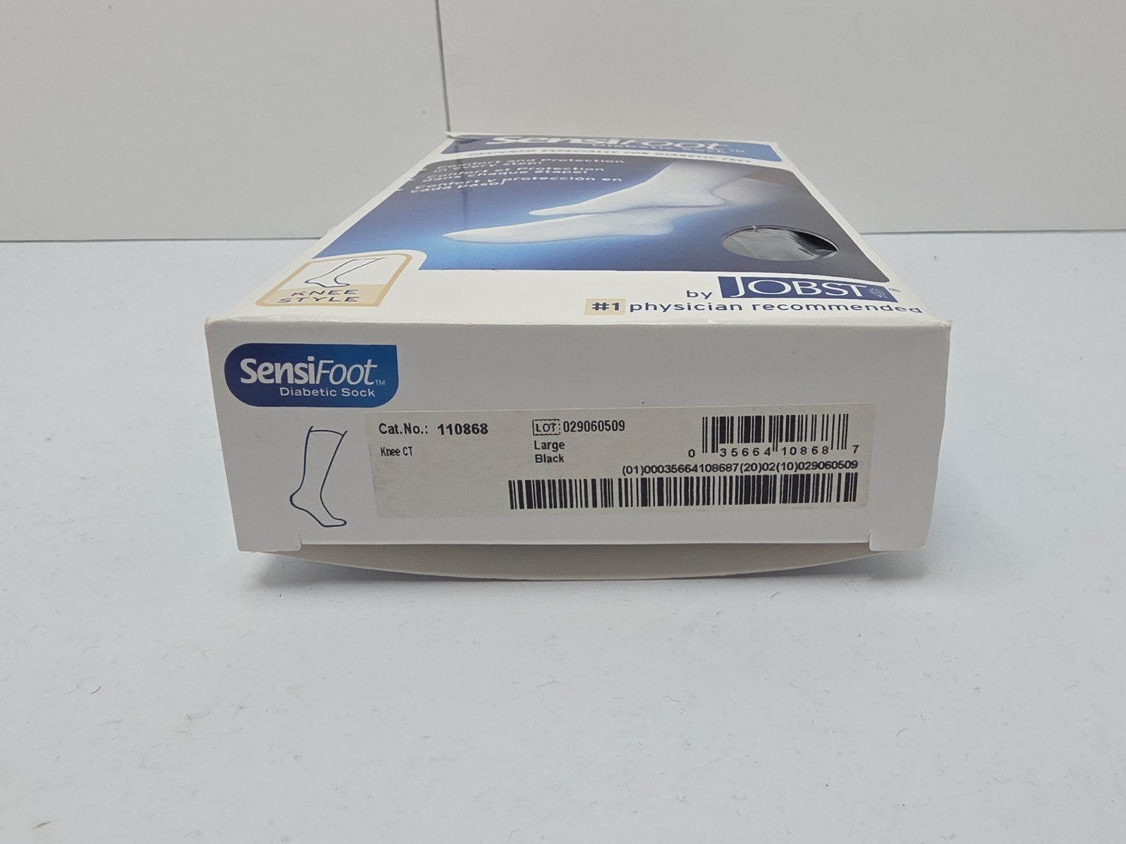 Jobst Sensifoot Diabetic Knee Socks 8-15 mmhg Compression Support Closed Toe