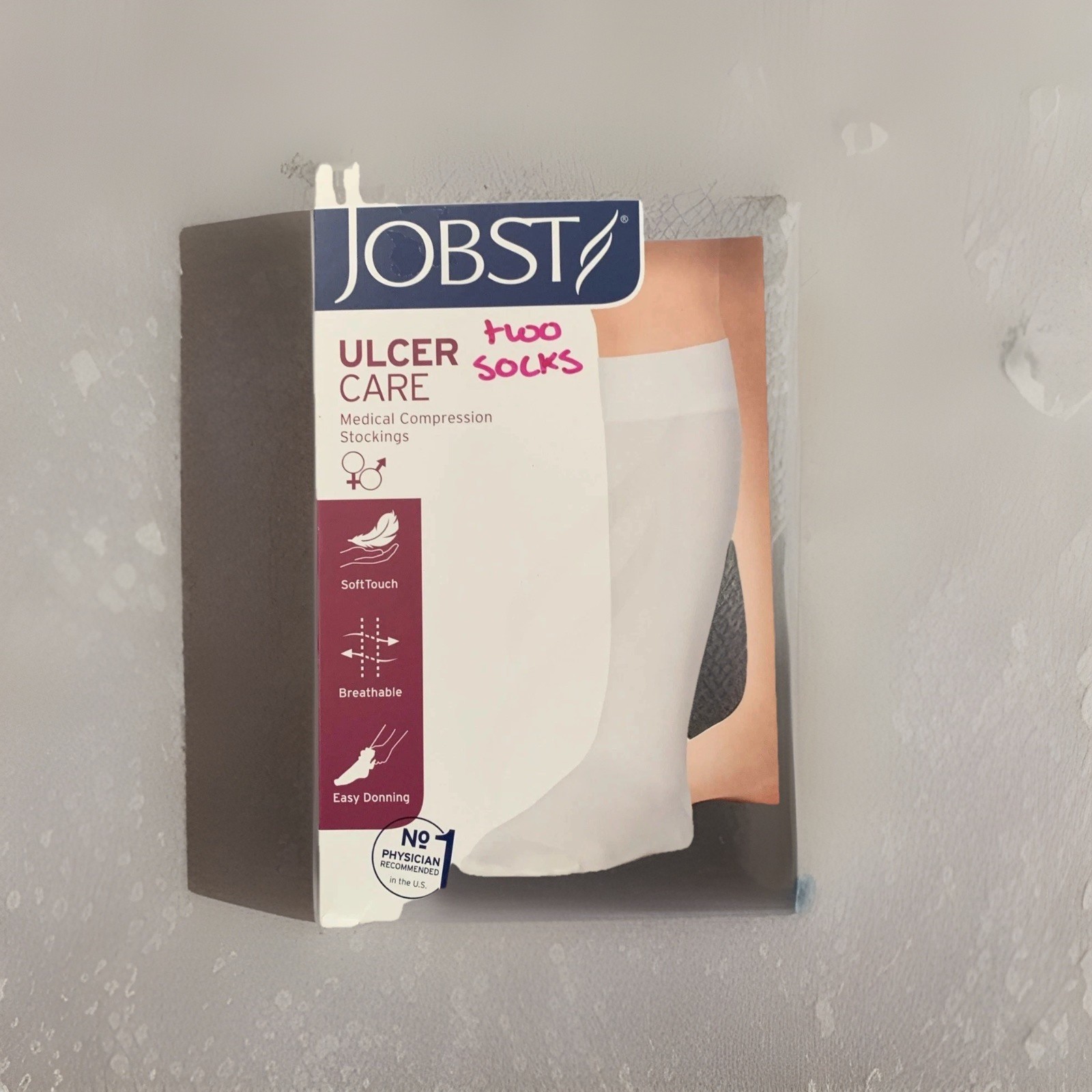 New 2 Jobst Ulcer CARE Stocking/Compression Medium White