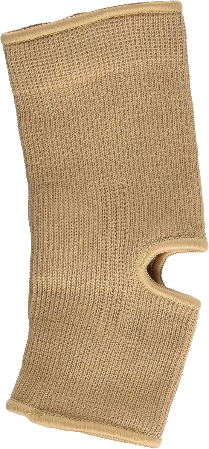 Curad Open Heel Ankle Supports (Beige) Medium