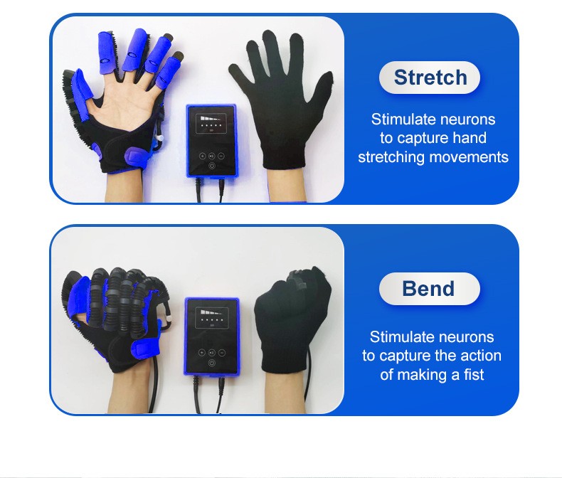 Hand Finger Rehabilitation Exerciser Robot Gloves For Recovery Stroke Hemiplegia