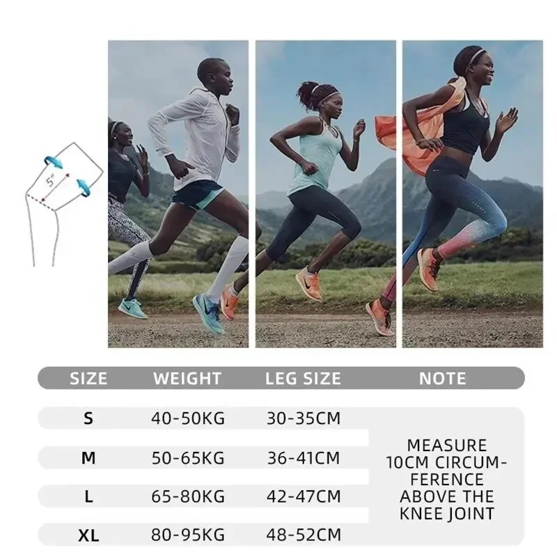 Knee Sleeve Compression Brace Support For Sport Joint Pain Arthritis Relief