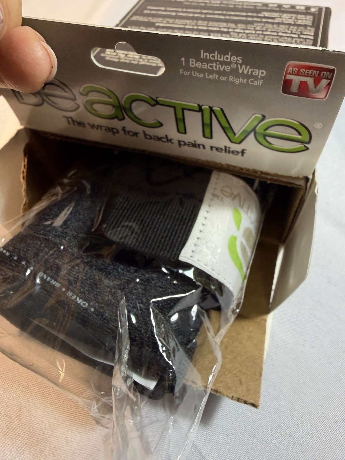 BeActive Back Pain Relief Calf Wrap One Size Fits All Unisex As Seen On TV