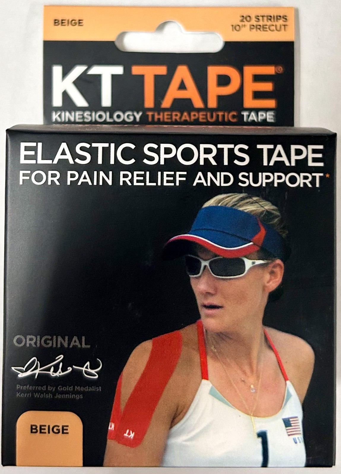 Kinesiology Therapeutic KT Tape Elastic Sports Tape 14 Count – Beige WA56029