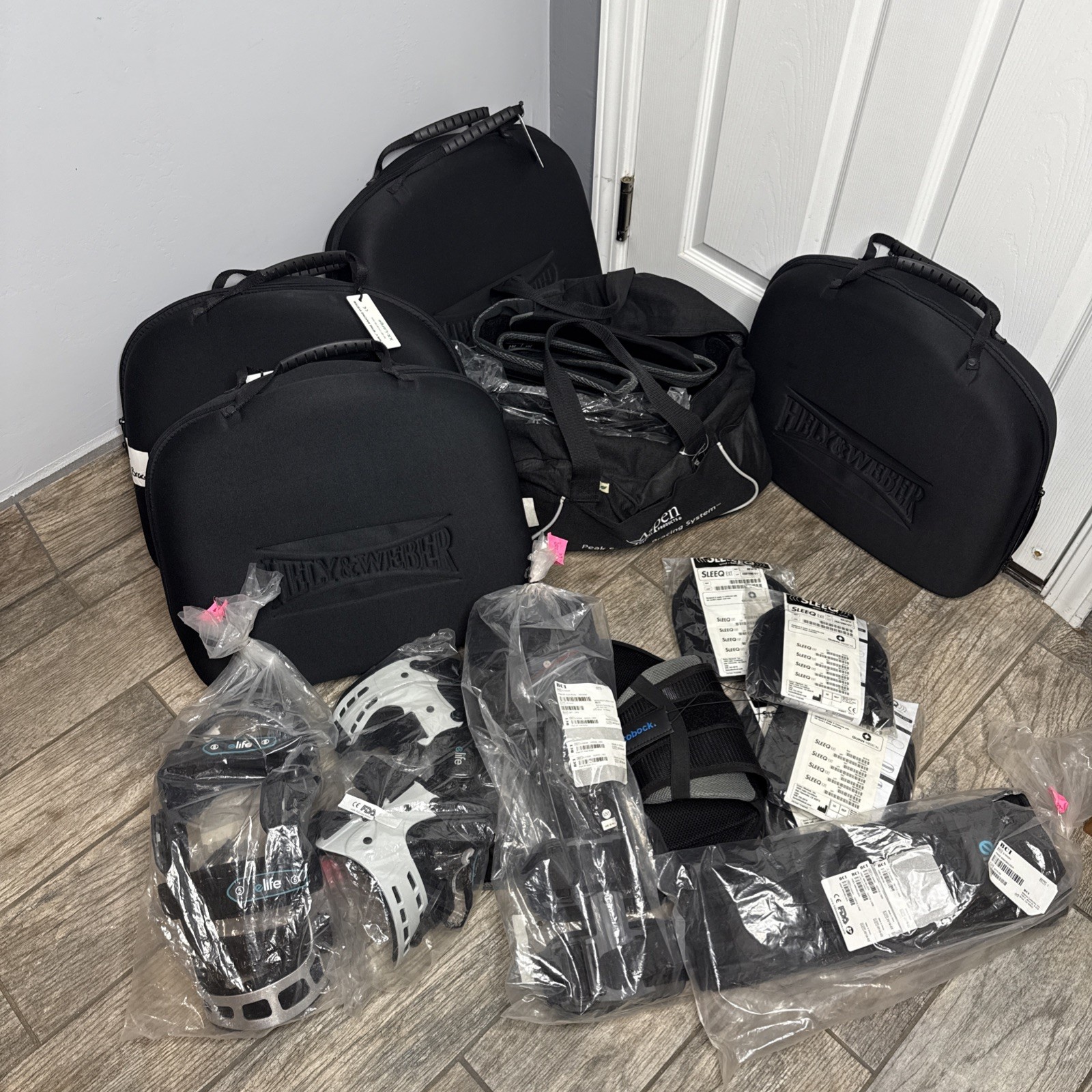 Lot Of Medical And Support Braces. Several Brands