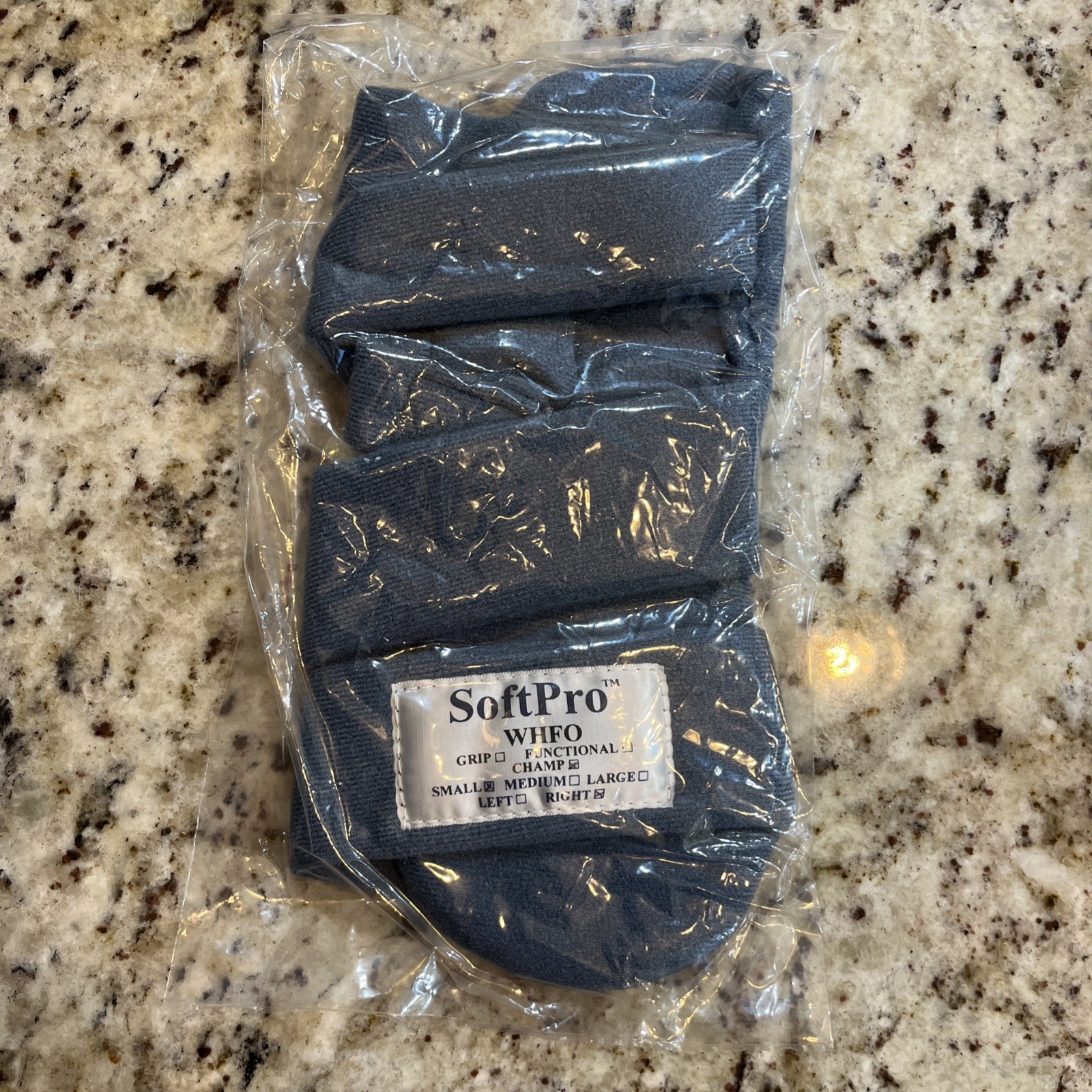 SoftPro WHFO Champ Orthopedic Brace Cover Small Blue Support for Wrist R. Hand