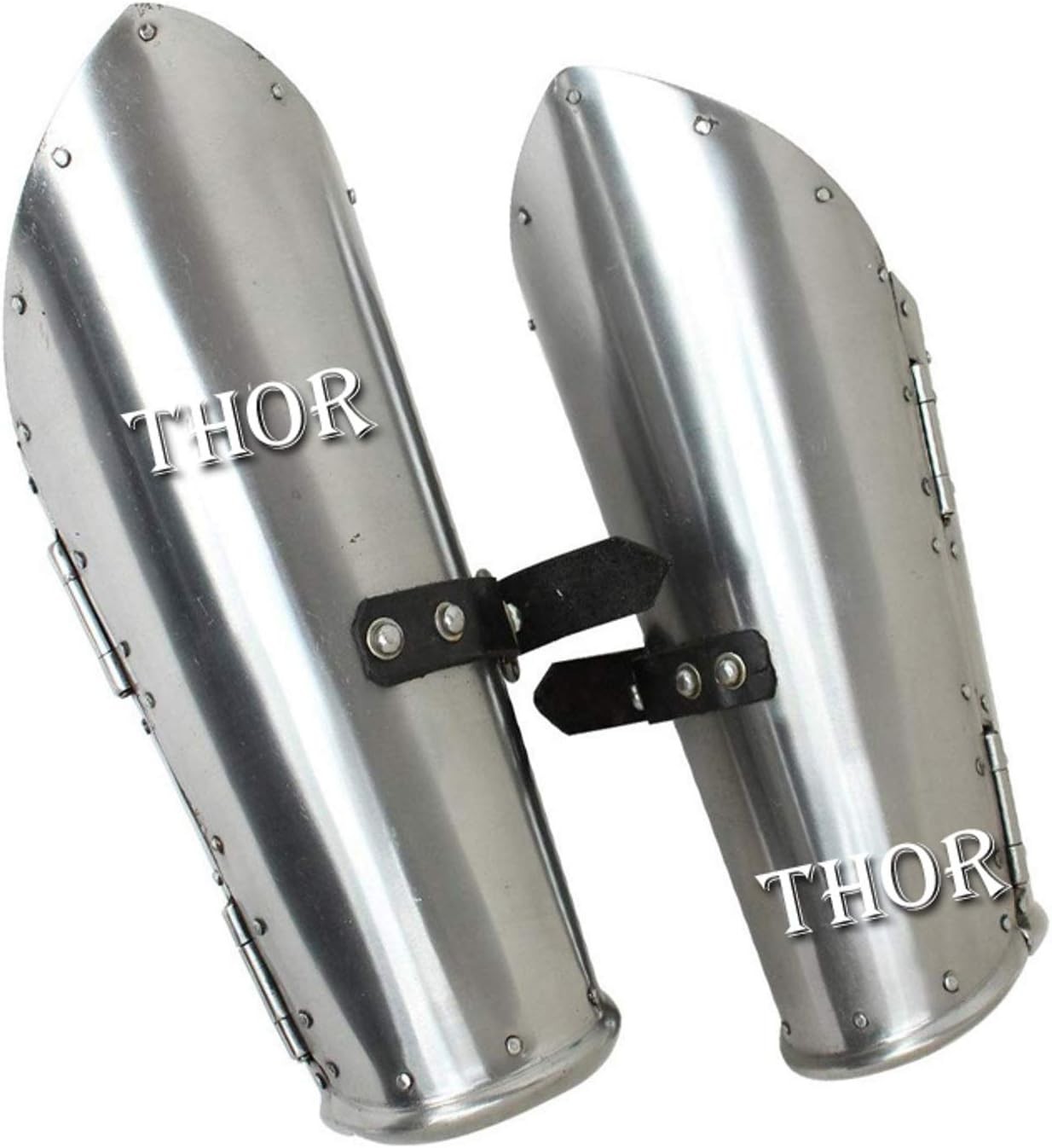 Medieval Knight Armor Functional Arm Guard Bracers 18g Steel Rustic