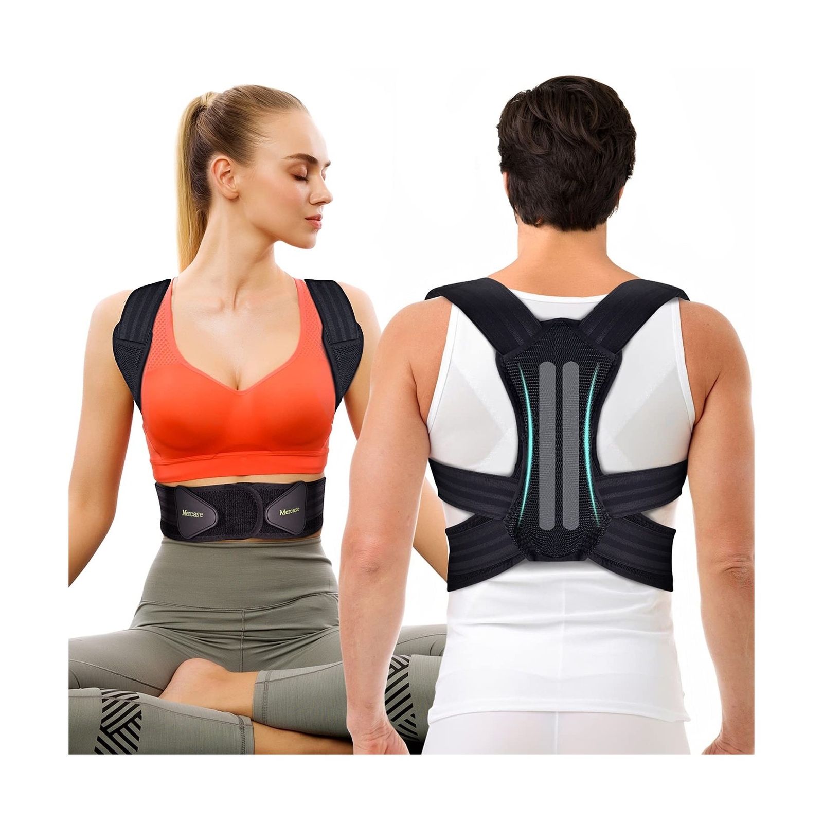 Mercase Posture Corrector for Men and Women, Back Brace for Posture, Adjustab…