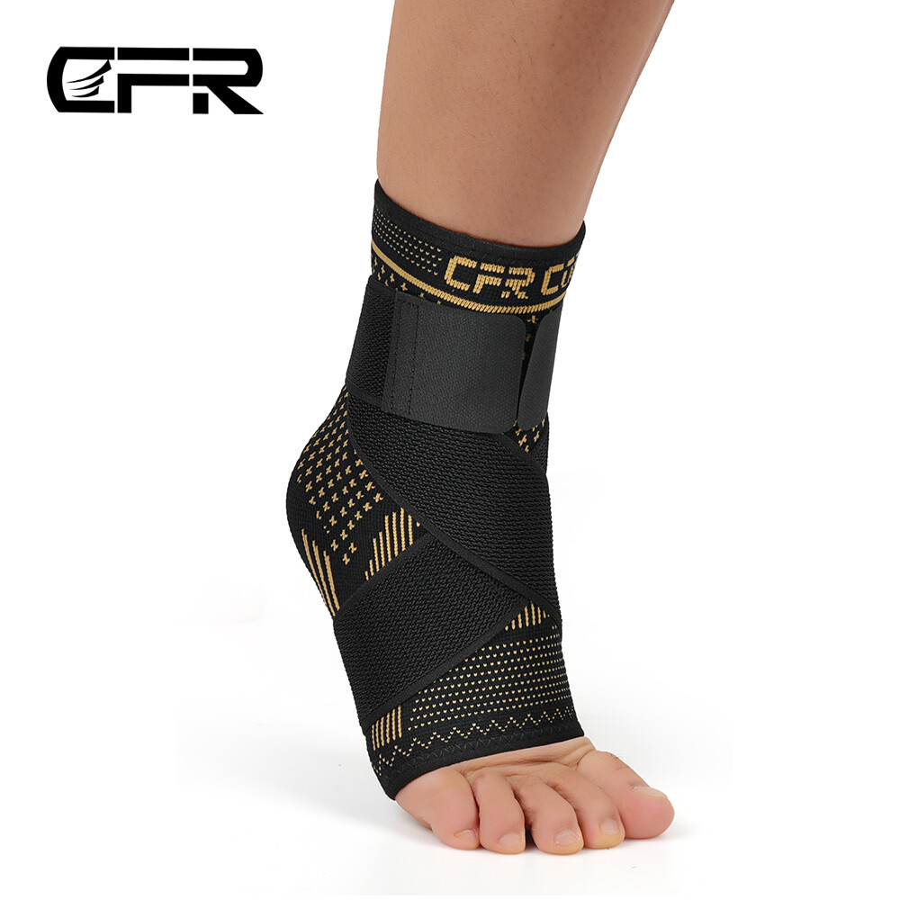 Copper Ankle Brace Adjustable Compression Sleeve Heel Brace Achilles Tendonitis