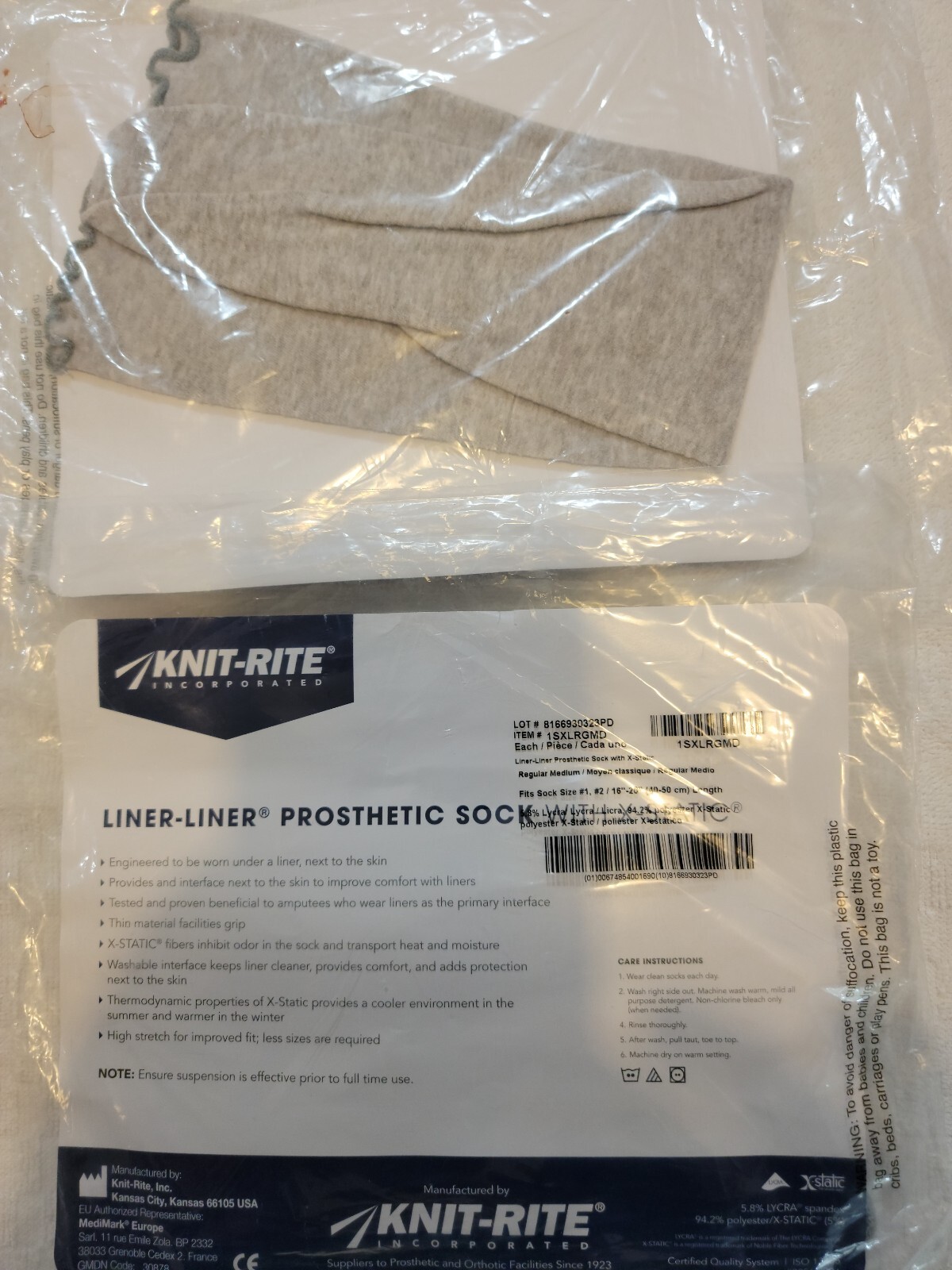 KNIT RITE LINER_LINER Gray