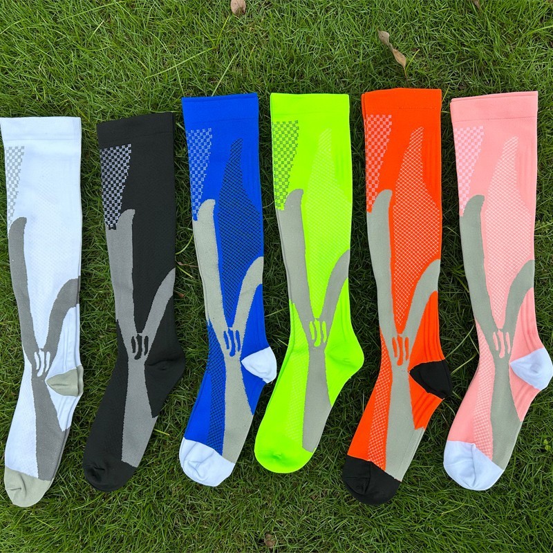 3psc Compression Socks, Sports Thigh-High Socks, Calf Socks for Running and Yoga