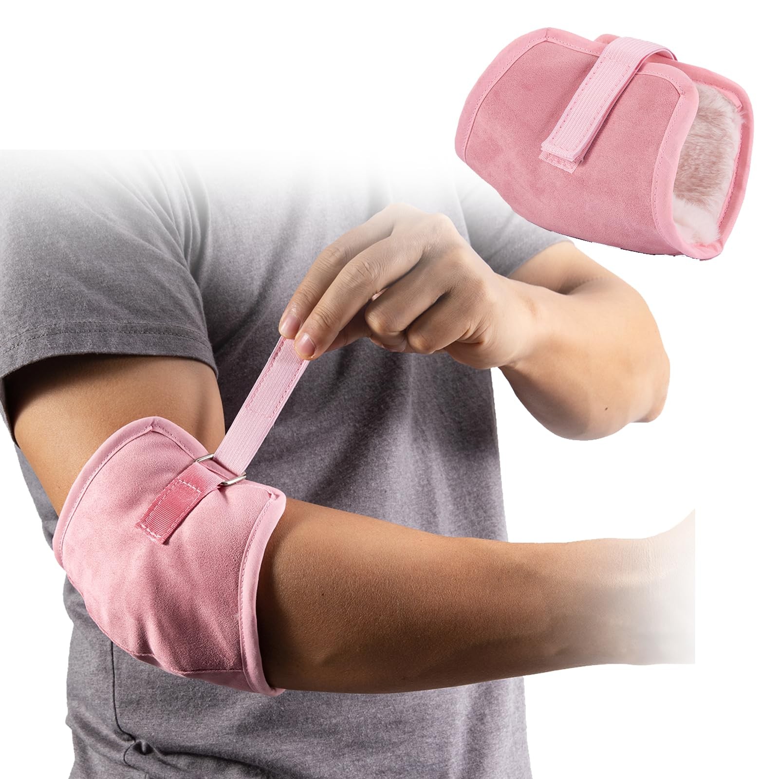 Elbow Pads for Pressure Sores and Bedsores, Premium Suede and Fluff Elbow Pro…