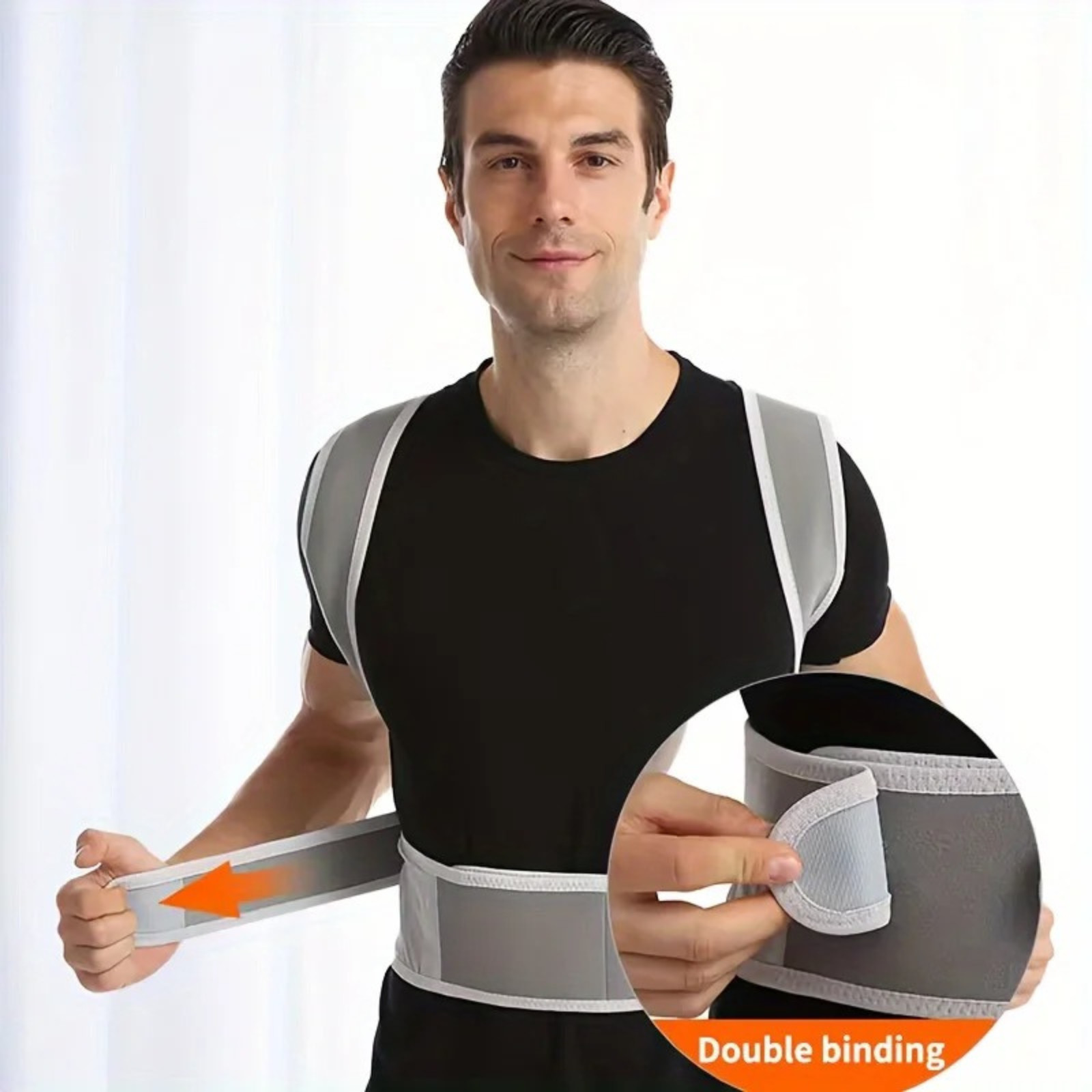 Adjustable Posture Corrector Low Back Support Shoulder Brace Belt For Men Women
