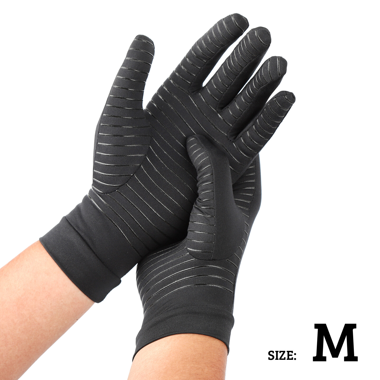 Copper Arthritis Compression Gloves Hand Support Pain Relief Joint Self Care
