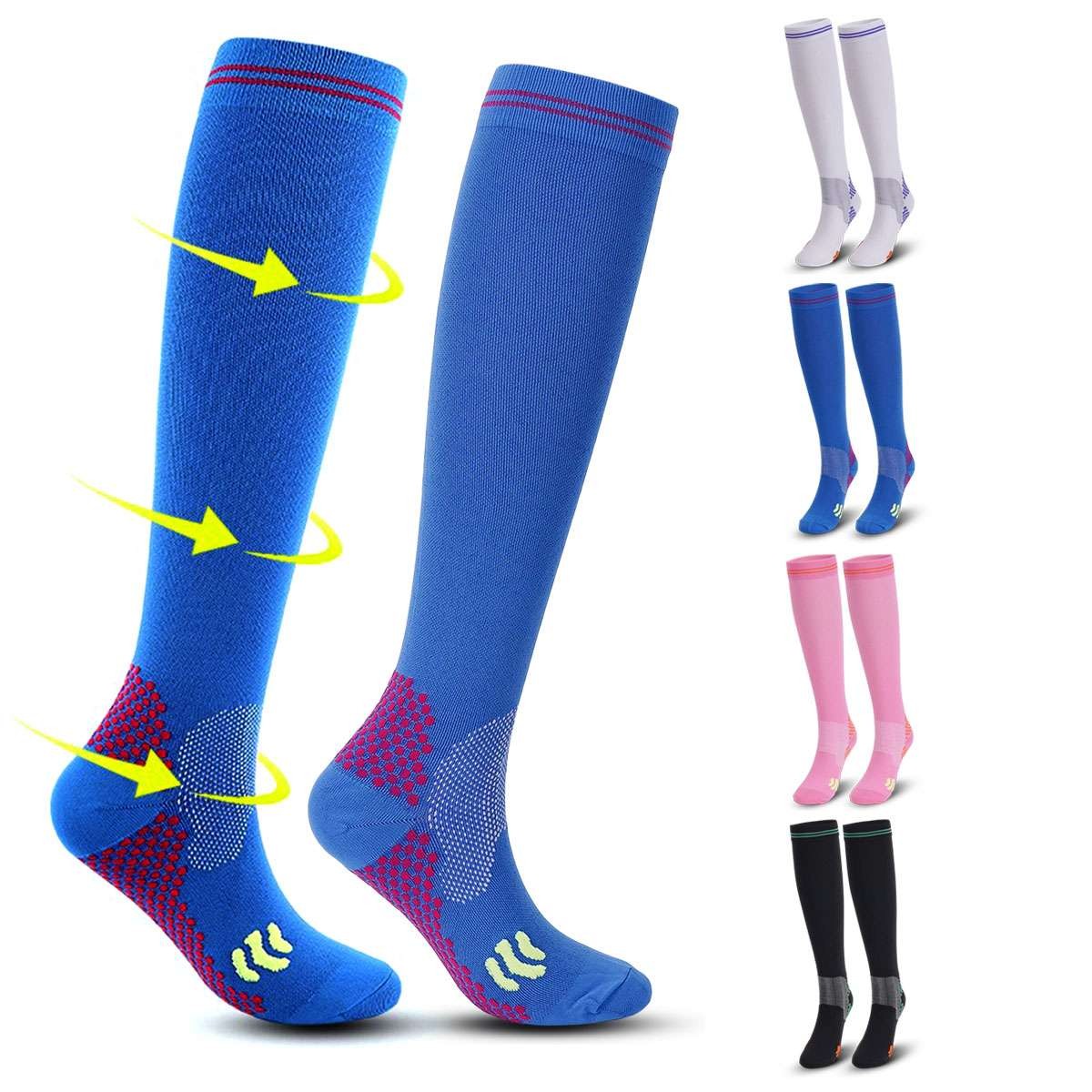 Compression 15-20mmHg Graduated Support Socks Sport Calf Cushioned Socks M/L/XL