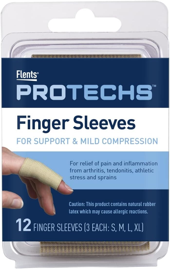 Finger Sleeves Pain Relief for Arthritis Tendonitis Support Compression 12