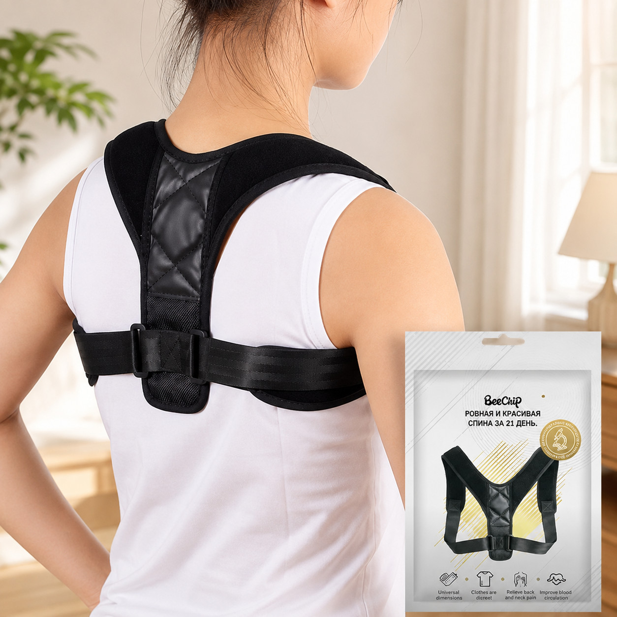 Posture Corrector Back Support Belt Hunchback Correction Brace Shoulder Unisex