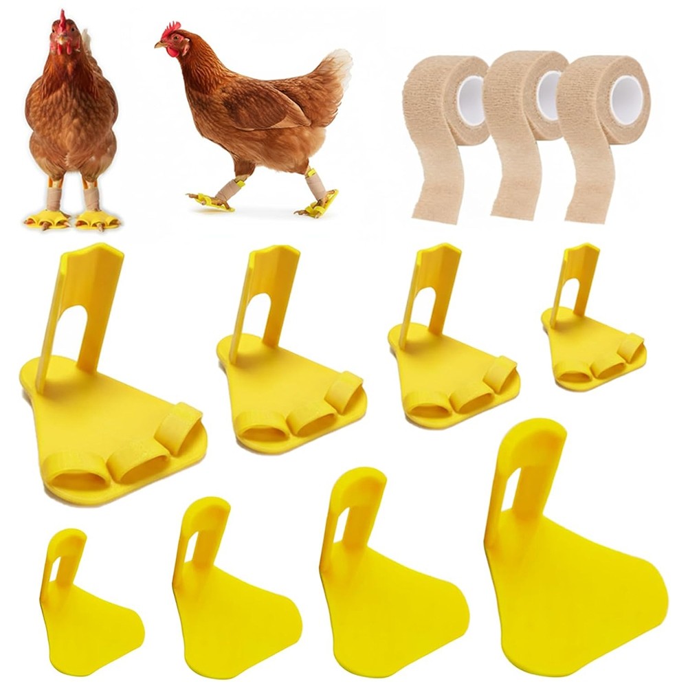 8 PCS Chicken Leg Splint Adjustable Poultry Leg Brace for Treats Broken9221