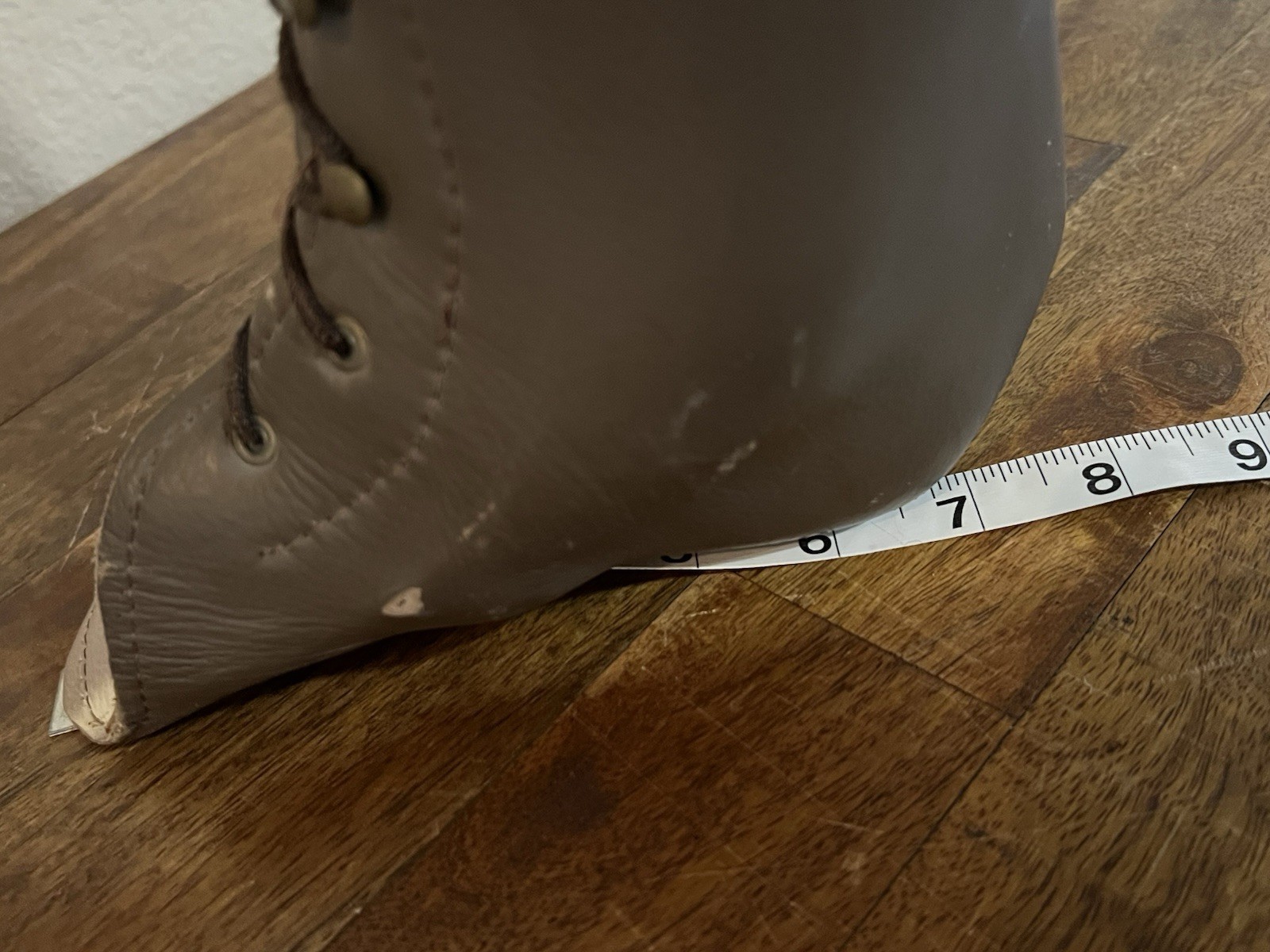 Brown Leather Custom Ankle Brace Support Right AFO