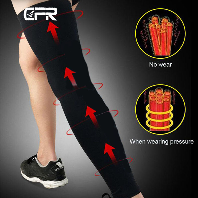 Compression Knee Support High Thigh Long Leg Sleeve Brace Basketball Unisex