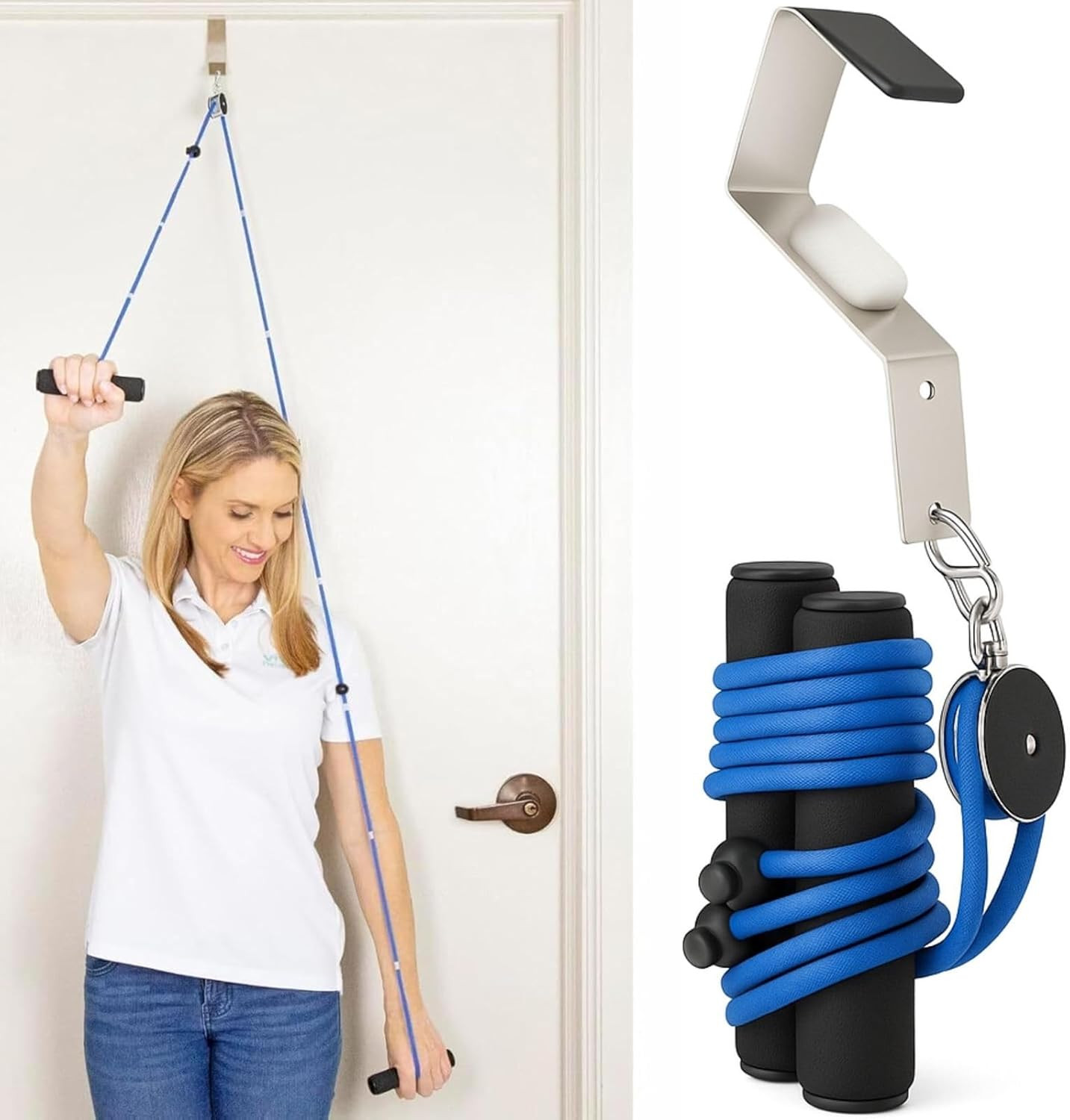 Shoulder Pulley for Physical Therapy – Rotator Cuff Pain Pulley System – over Do