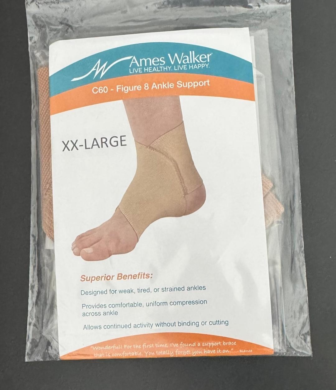 Ames Walker Figure 8 Ankle Support C60 Size XX-Large