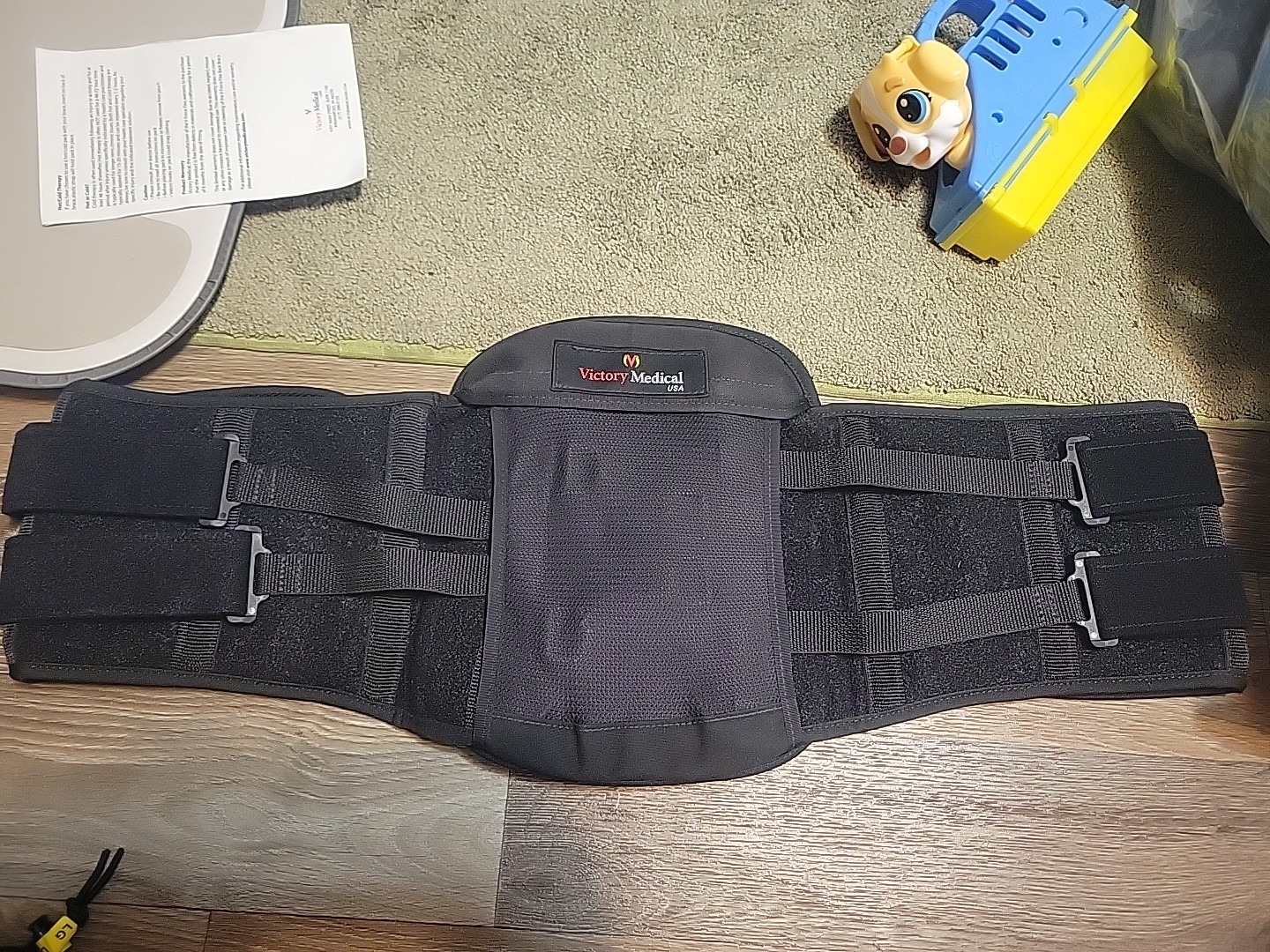 Victory Medical V-Force Flex Back Brace, W/O Side Panels, Short Back, Size Large