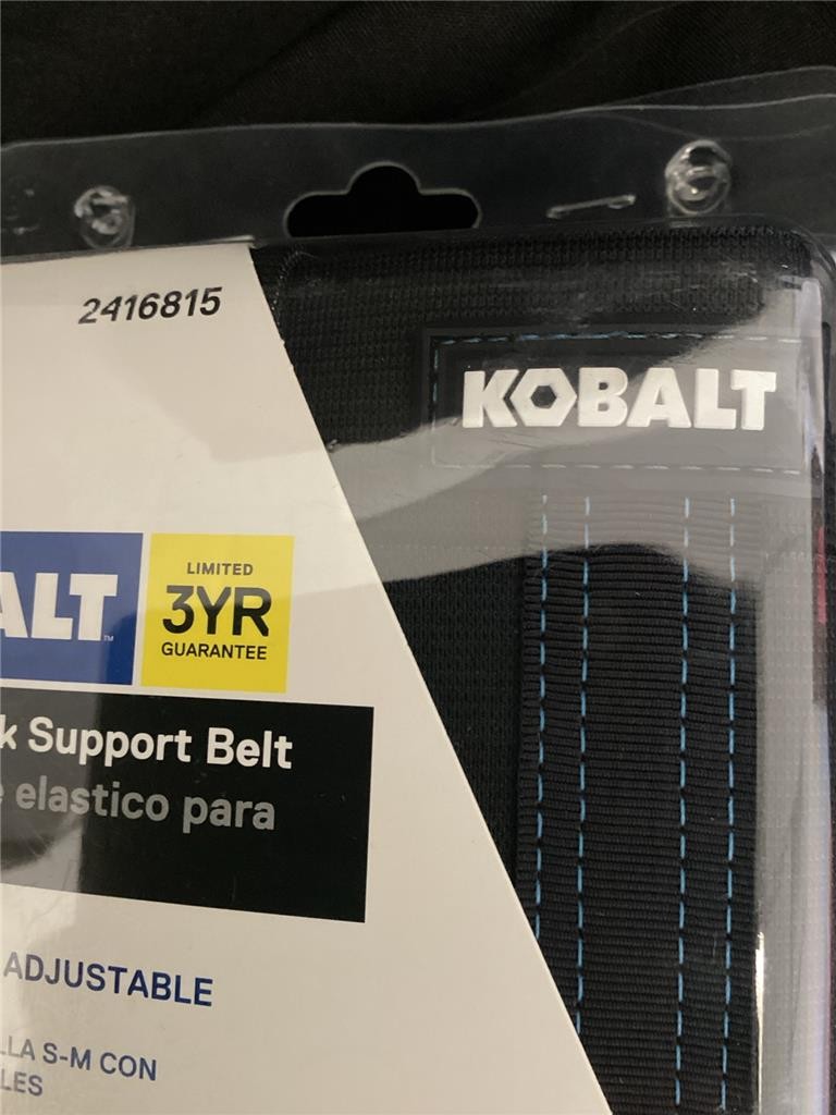 + Kobalt Back Support Belt Heavy-Duty Elastic Adjustable S-M #2416815 NEW
